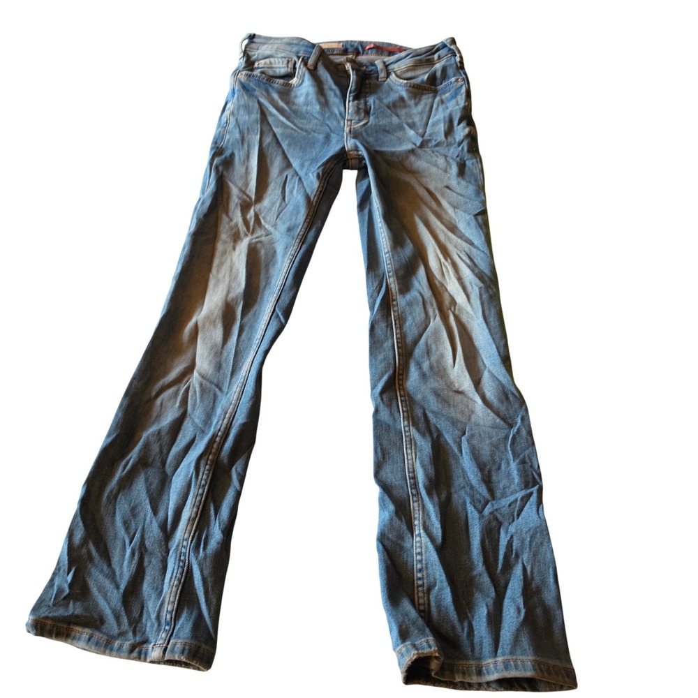 Pilcro and the Letterpress Women Blue Denim Jeans Size 25 Medium Wash